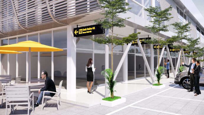 investasi menguntungkan ruko bandara yogyakarta tampak depan